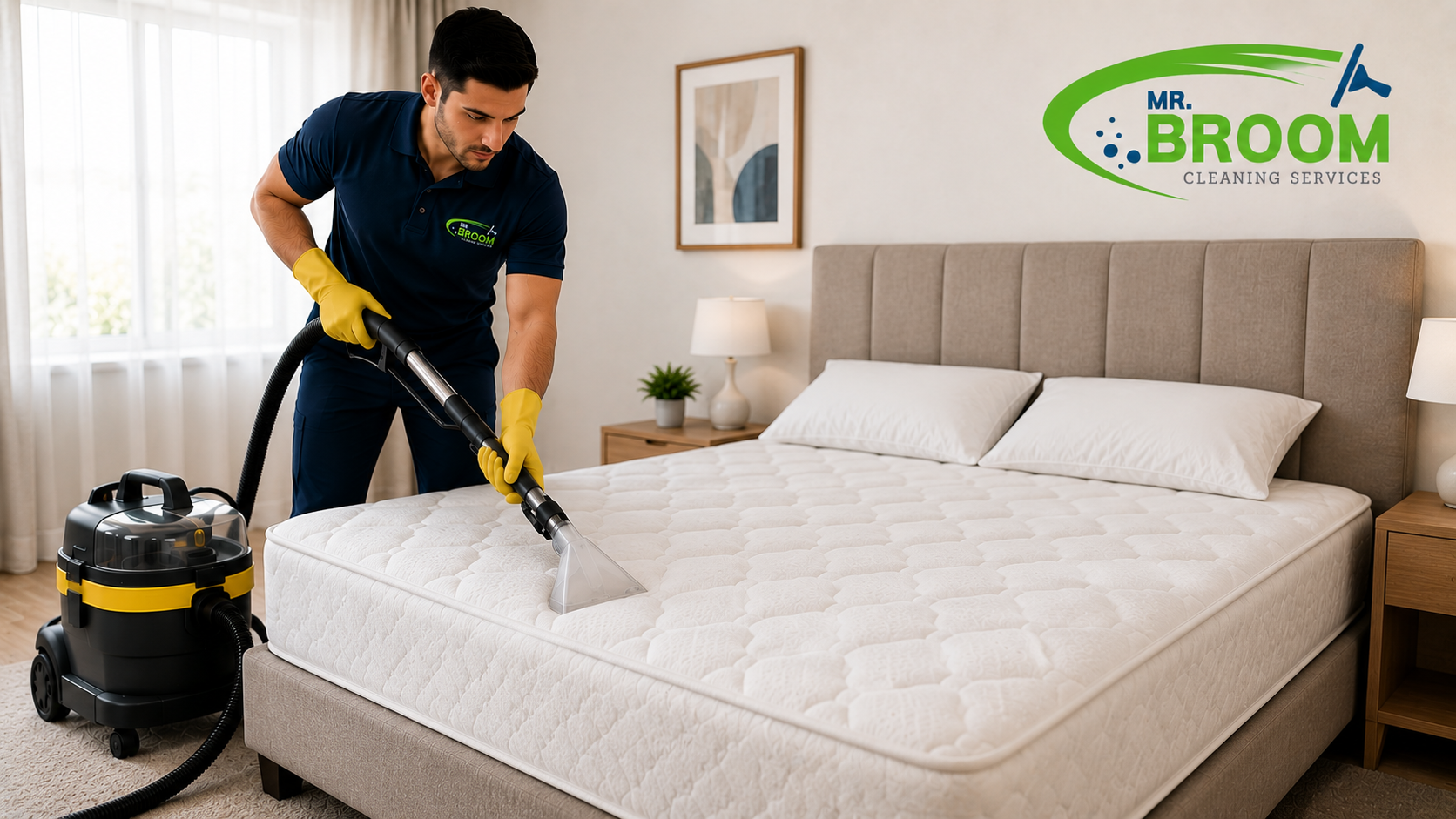 Professional mattress cleaning service in London by Mr.Broom Cleaners