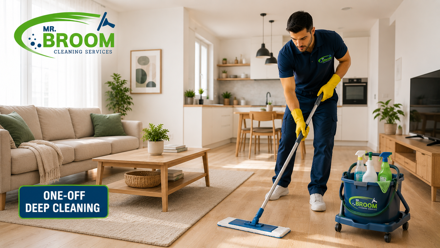 One-off deep cleaning service in London by Mr.Broom Cleaners
