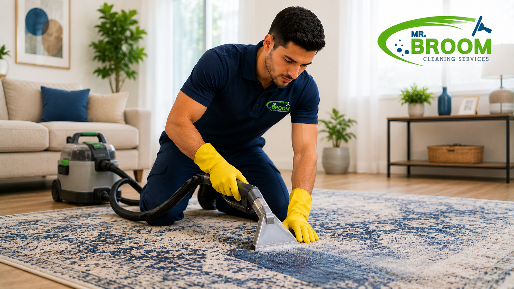 Professional rug cleaning service in London by Mr.Broom Cleaners